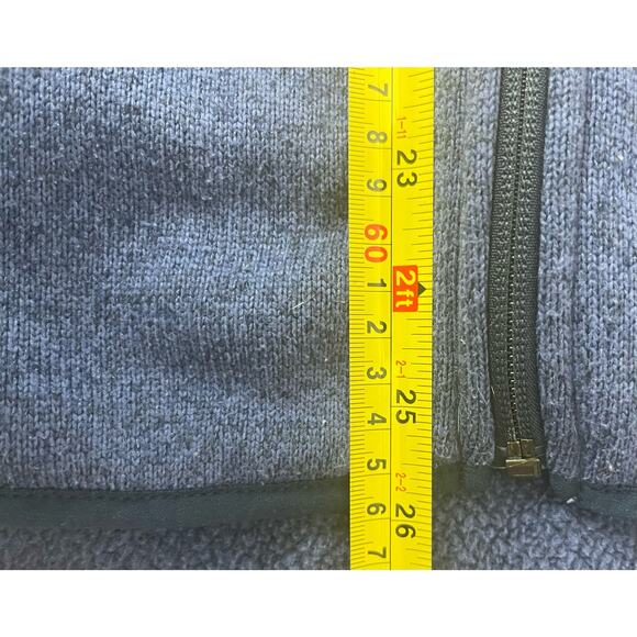 LL Bean Women’s Sz M Polar  Full Zip Fleece Jacket Blue - Picture 8 of 9